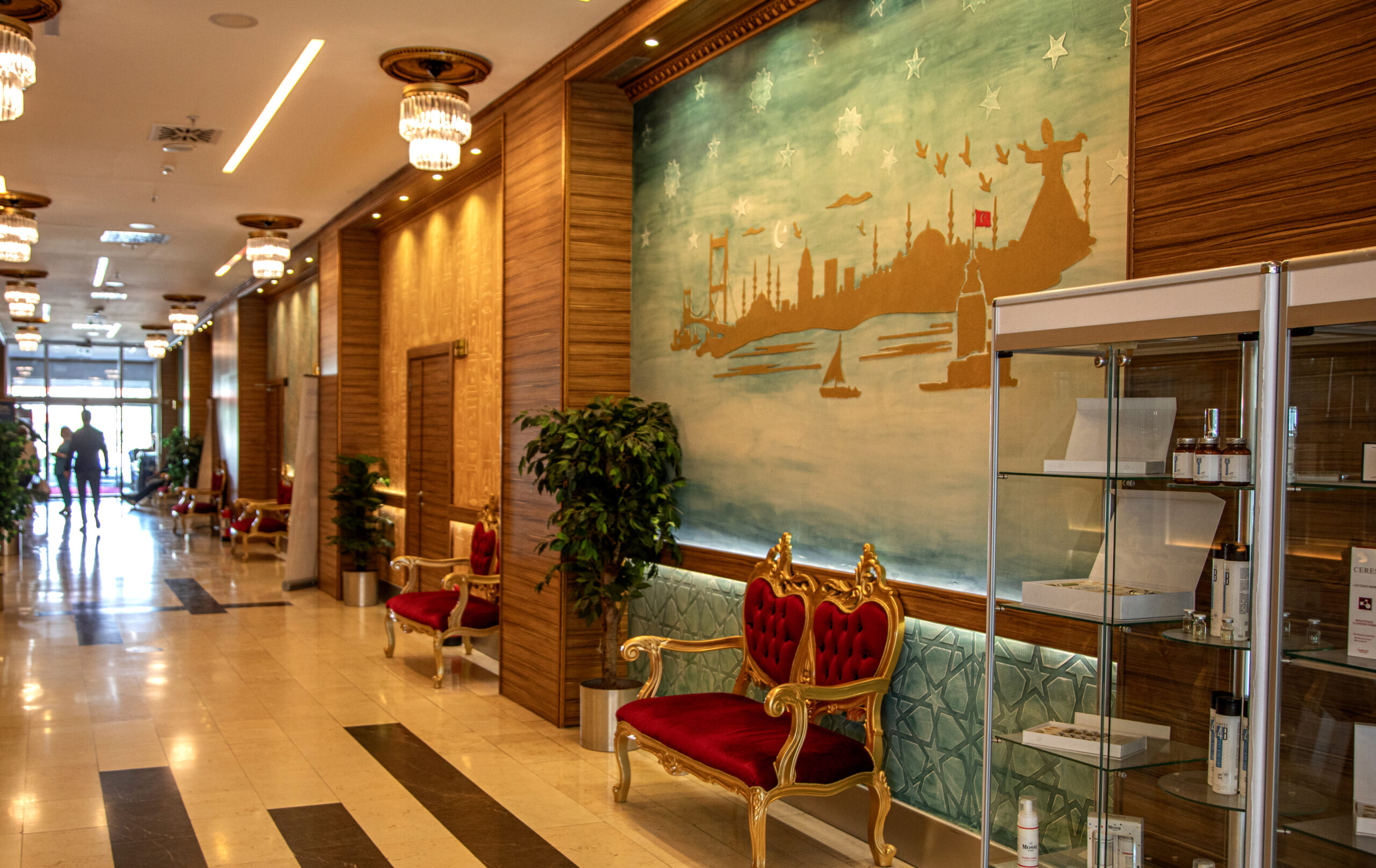 Reception and entrance